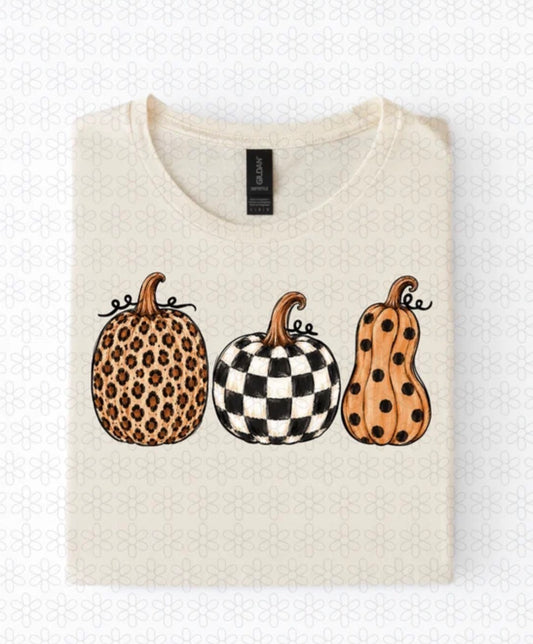 Leopard, Checkered & Polka Pumpkins