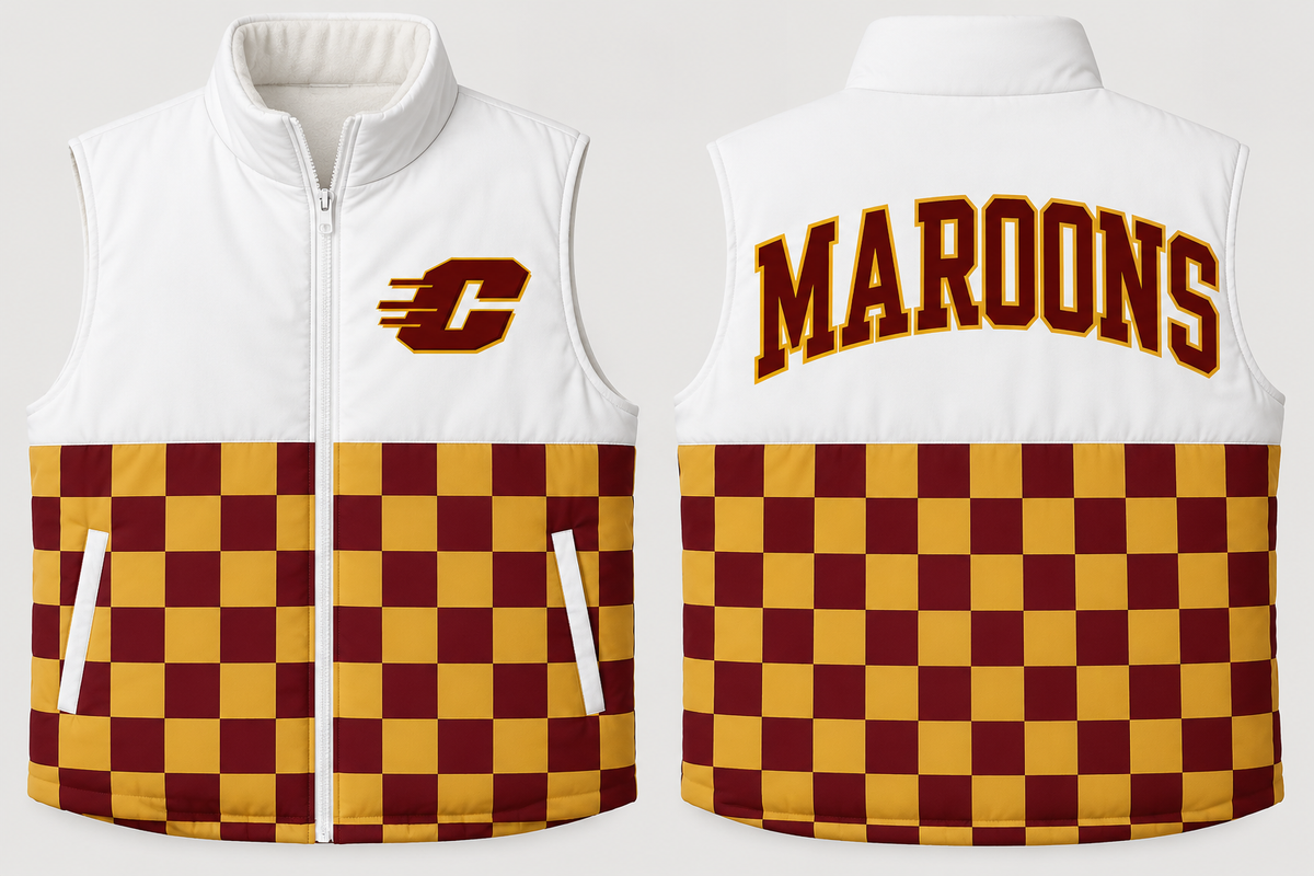 Clinton Maroons Puffer Vest