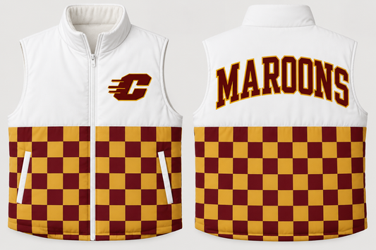 Clinton Maroons Puffer Vest