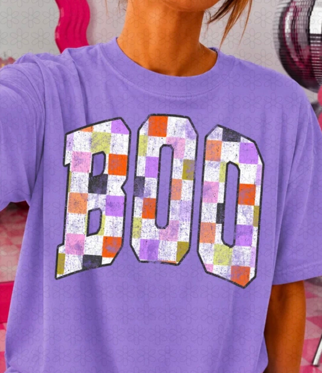 Boo Multicolor Checkered