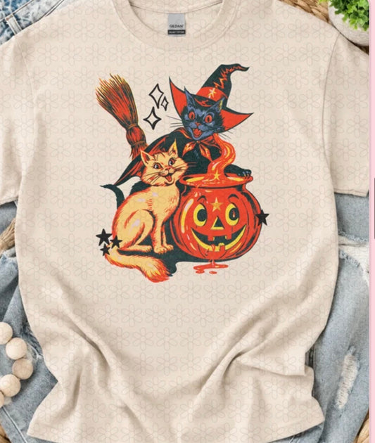 Vintage Spooky Cats