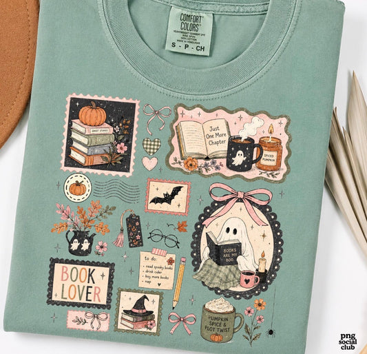 Bookish Halloween Collage
