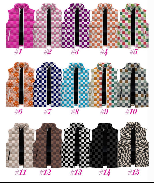Puffer Vests - No Team/School