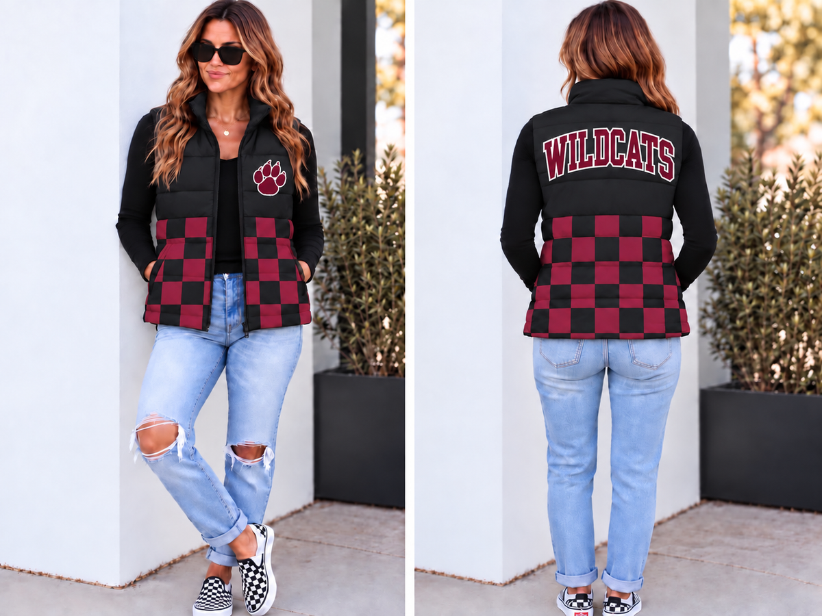 Northwest Wildcats Puffer Vest