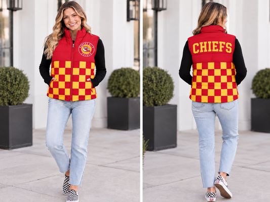 KC Chiefs Puffer Vest