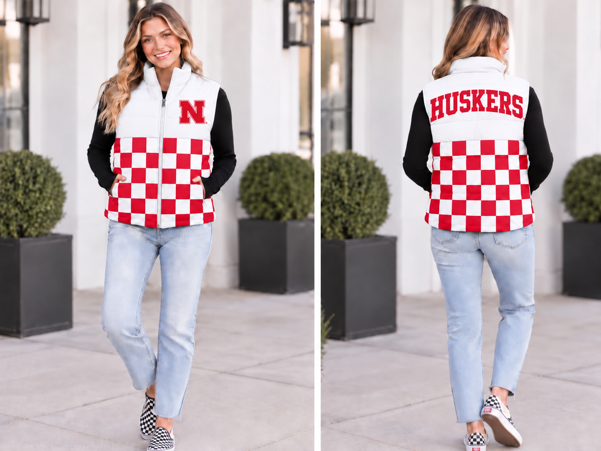 Nebraska Huskers Puffer Vest