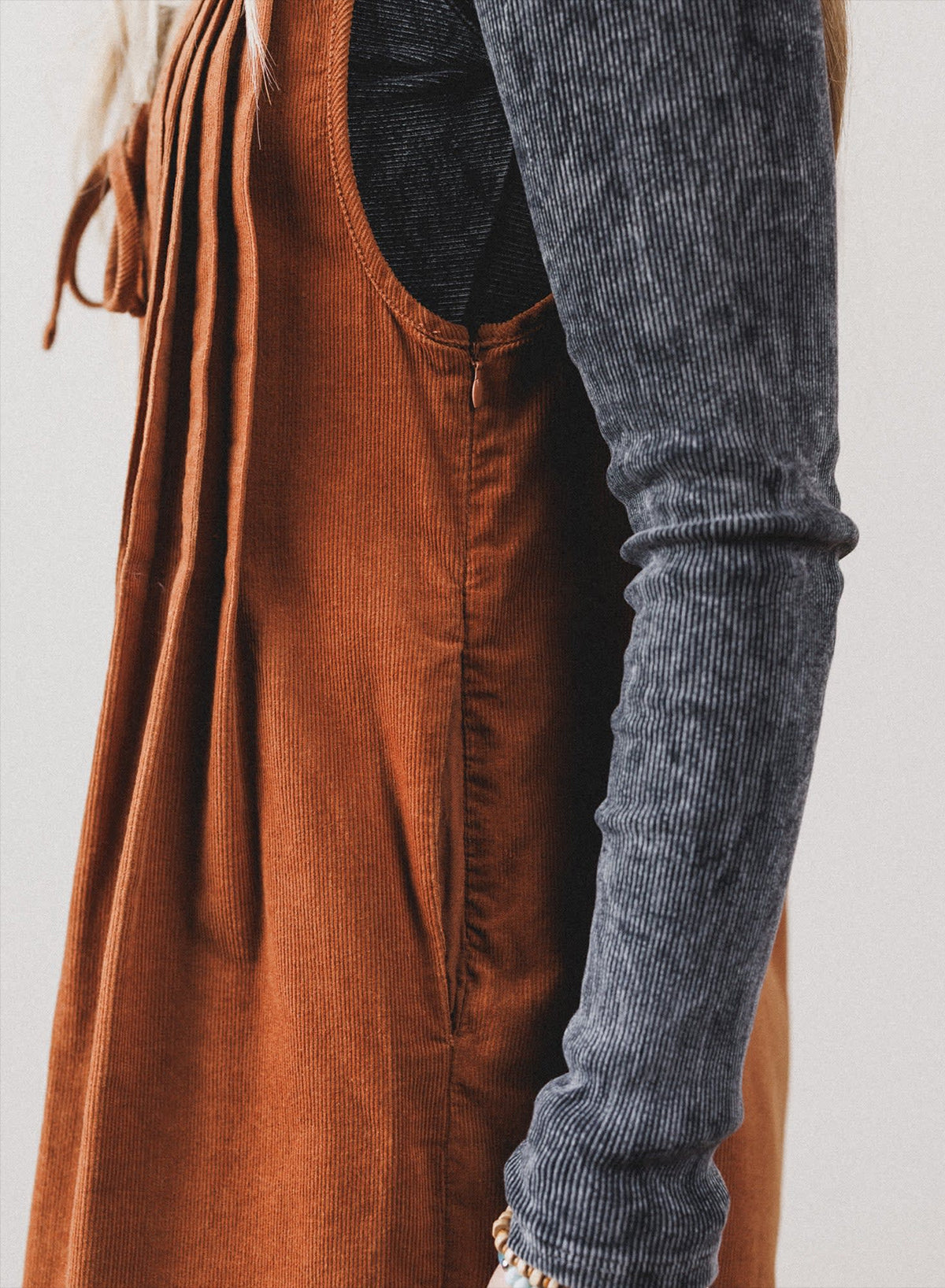 Corduroy Sleeveless Romper